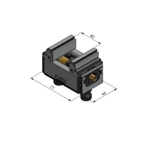 48040-46: morsetto a 5 assi Makro•Grip® micro 46 (Disegno tecnico )