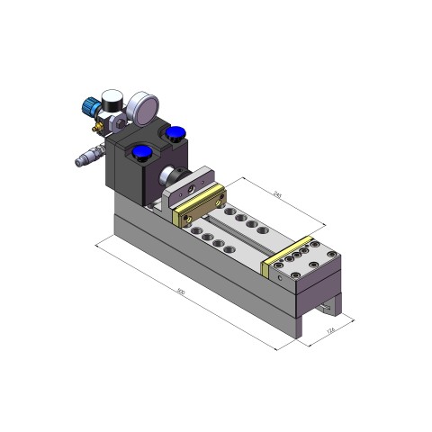 Technische Zeichnung 41200-HE: Makro•Grip® Prägestation Standard, mit High-End-Prägebacken