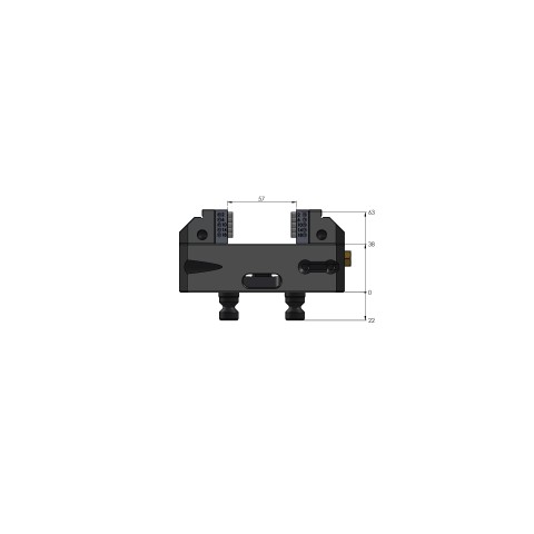 42057-77: Morsa di centraggio Vario•Tec 77 (Disegno tecnico )