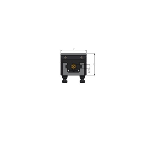 Technische Zeichnung 42097-77: Vario•Tec 77 Zentrierspanner Backenbreite 77 mm max. Spannbereich 97 mm