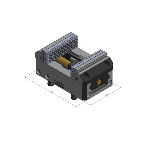 42102-125: Morsa di centraggio Vario•Tec 125 (Disegno tecnico )