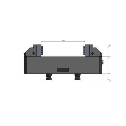 42152-125: Zentrierspanner Vario•Tec 125 (Technische Zeichnung )