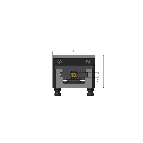 42152-125: Étau de centrage Vario•Tec 125 (Dessin technique )