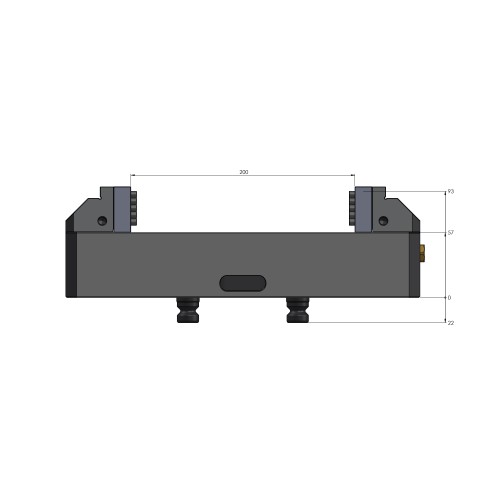 42202-125: Centering Vise Vario•Tec 125 (Technical drawing )