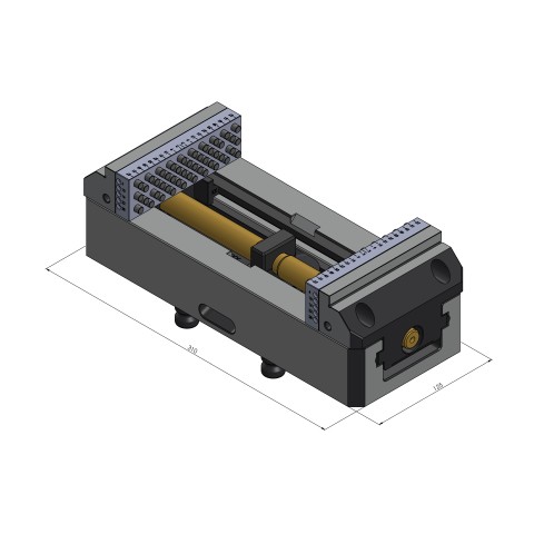 42252-125: Morsa di centraggio Vario•Tec 125 (Disegno tecnico )