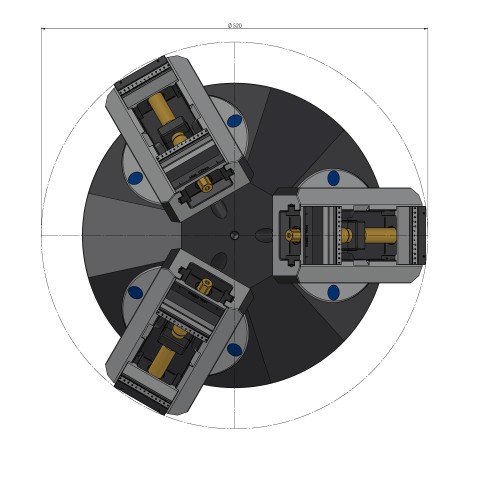 43400: piramide a 3 facce Quick•Point® 96 (Disegno tecnico )