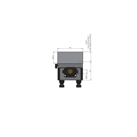 44160-77: Profile Clamping Vise Avanti 77 (Technical drawing )