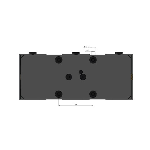 44305-TG125: Base centrale Ganascia + mandrino Avanti 125 (Disegno tecnico )