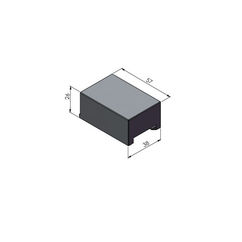 44468-26: Mors de serrage doux Avanti 46 (Dessin technique )