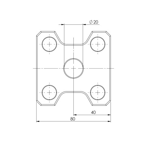 44522: Pallet di misura Quick•Point® 52 (Disegno tecnico )