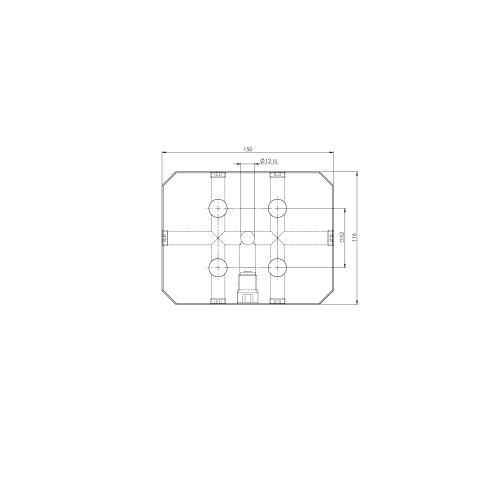 45151: Piastra singola Quick•Point® 52 (Disegno tecnico )