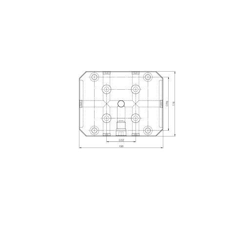 45157: riser a 5 assi Quick•Point® 52 (Disegno tecnico )