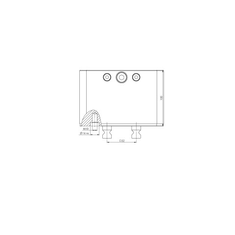 45157: riser a 5 assi Quick•Point® 52 (Disegno tecnico )