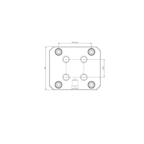 45160: Piastra adattatore Quick•Point®  (Disegno tecnico )