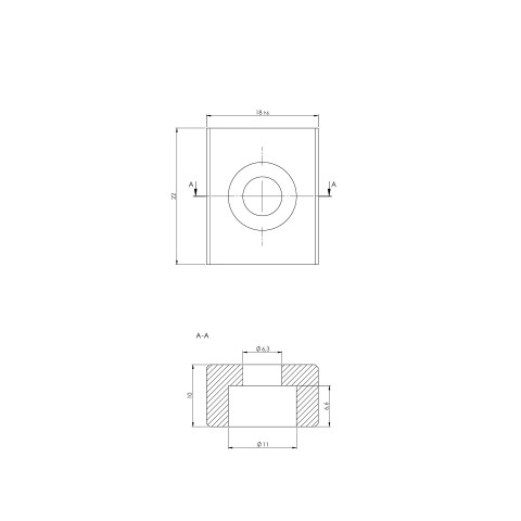 452218: Chiave dello slot Quick•Point®  (Disegno tecnico )