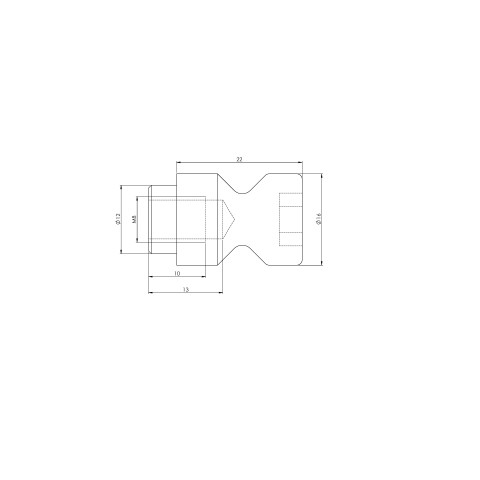 45270-Q10: Espárragos de sujeción Quick•Point® 52 (Diseño técnico )
