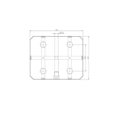 45401: Piastra singola Quick•Point® 96 (Disegno tecnico )