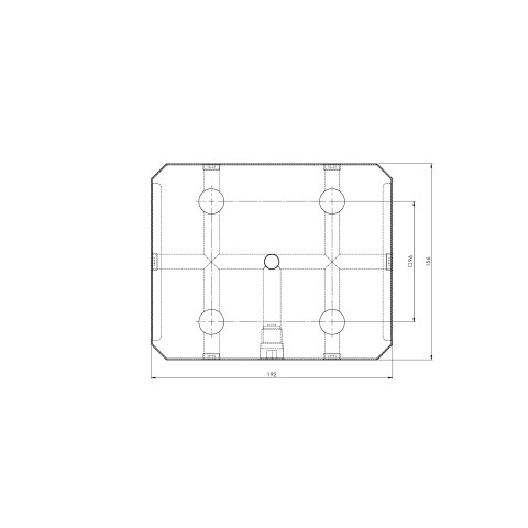 45406: riser a 5 assi Quick•Point® 96 (Disegno tecnico )