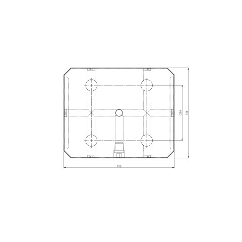 45407: 5-Axis Riser Quick•Point® 96 (Technical drawing )