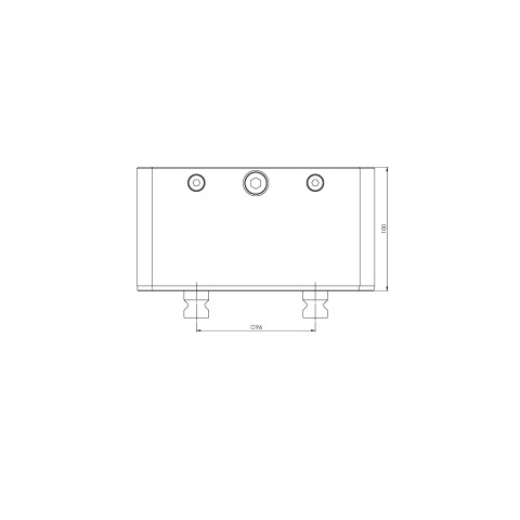 45407: 5-Achs-Erhöhung Quick•Point® 96 (Technische Zeichnung )