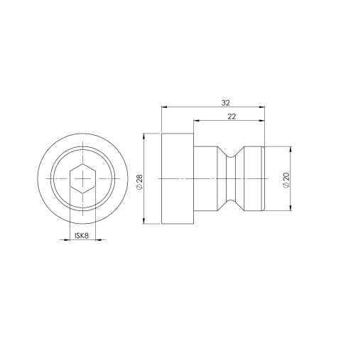 45570-10: Perni distanziatori Quick•Point® 96 (Disegno tecnico )