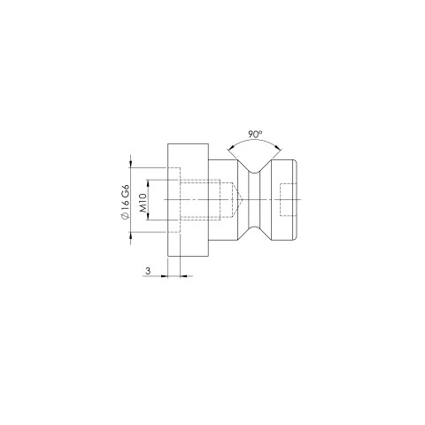 45570-10: Perni distanziatori Quick•Point® 96 (Disegno tecnico )