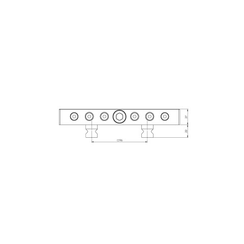 45640: Piastra a griglia Quick•Point® 52 (Disegno tecnico )