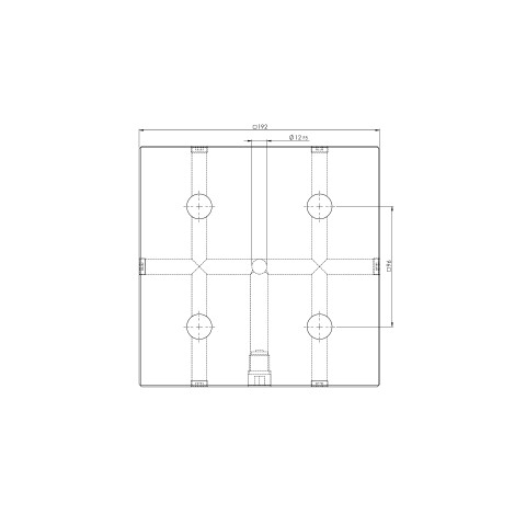 45710: Piastra singola Quick•Point® 96 (Disegno tecnico )