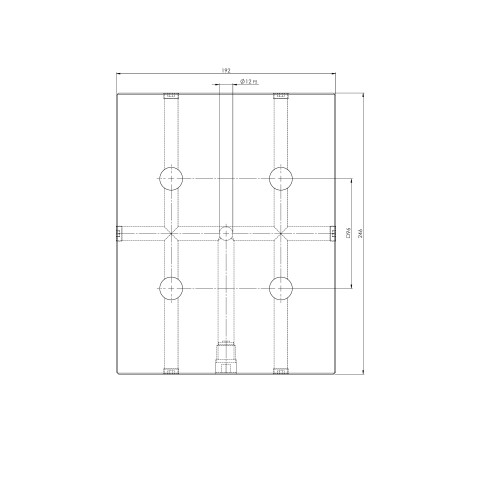 45716: Piastra a griglia Quick•Point® 96 (Disegno tecnico )