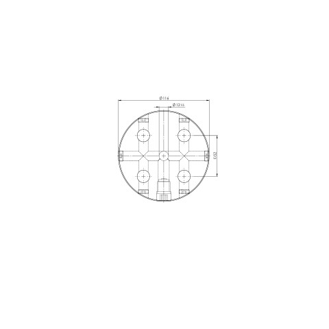 45751: Round Plate Quick•Point® 52 (Technical drawing )