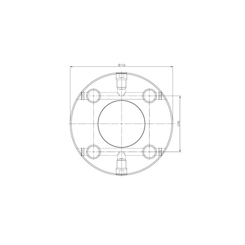 45803: Piastra rotonda Quick•Point® 96 (Disegno tecnico )