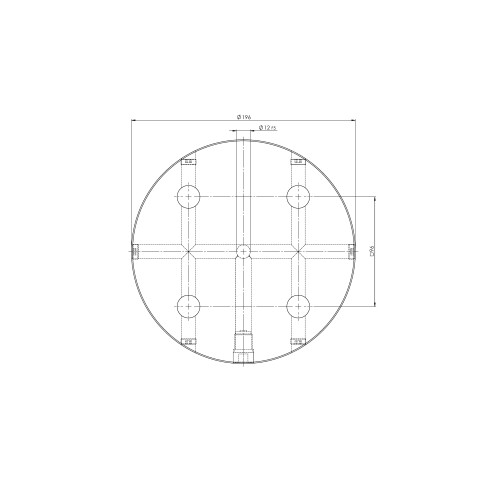 45820: Piastra rotonda Quick•Point® 96 (Disegno tecnico )