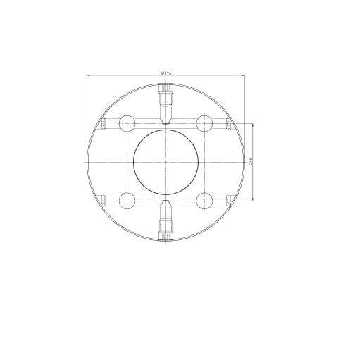 45823: Round Plate Quick•Point® 96 (Technical drawing )