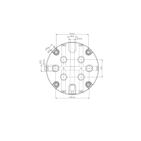 45910: Piastra adattatore Quick•Point®  (Disegno tecnico )