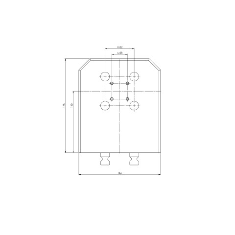 47220: Base gemellare Quick•Point® 52 (Disegno tecnico )