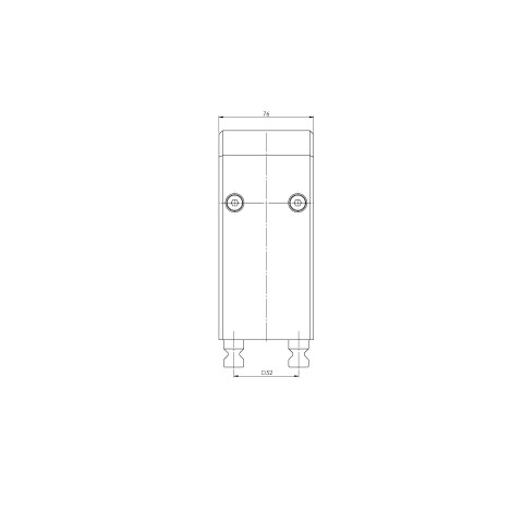 47220: Twin Base Quick•Point® 52 (Technical drawing )