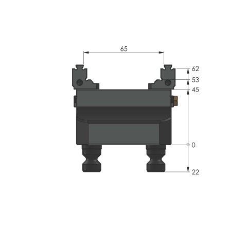 48065-46 FS: morsetto a 5 assi Makro•Grip® FS 46 (Disegno tecnico )