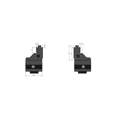 48085-4620: Mors de rechange Makro•Grip® 77 (Dessin technique )