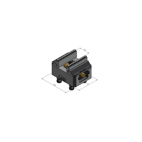 48085-77: 5-Axis Vise Makro•Grip® 77 (Technical drawing )