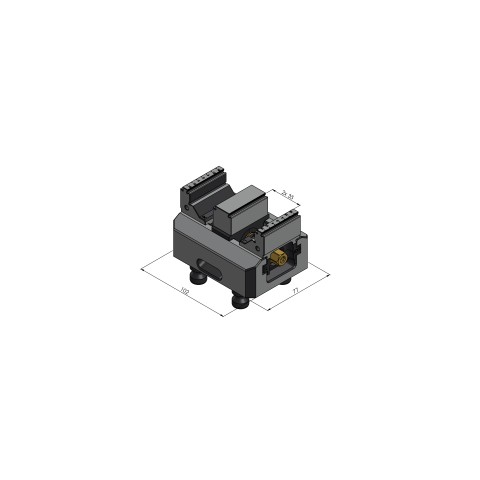 48085-TG4617: Center Jaw + Spindle Makro•Grip® 77 (Technical drawing )