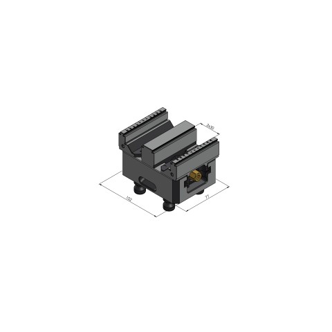 48085-TG7727: Ganascia centrale + mandrino Makro•Grip® 77 (Disegno tecnico )