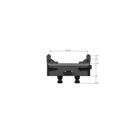 48120-46: 5-Axis Vise Makro•Grip® 77 (Technical drawing )