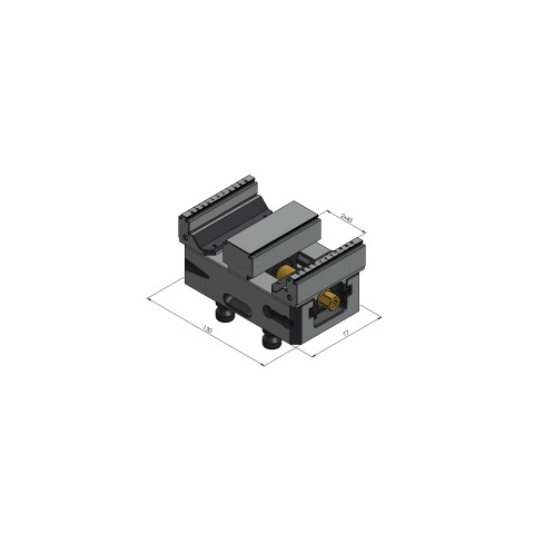 48120-TG7727: Ganascia centrale + mandrino Makro•Grip® 77 (Disegno tecnico )