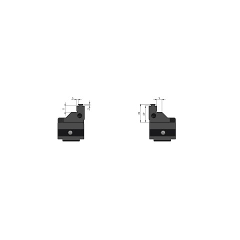 48125-2522: Mors de rechange Makro•Grip® 125 (Dessin technique )