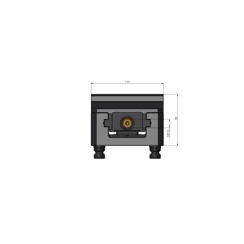 48155-125: morsa a 5 assi Makro•Grip® 125 (Disegno tecnico )