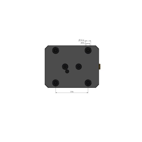 48155-77: 5-Axis Vise Makro•Grip® 125 (Technical drawing )