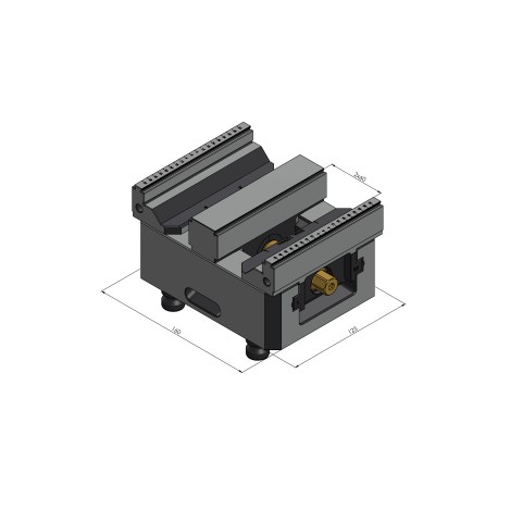 48155-TG2527: Mors central + vis de serrage Makro•Grip® 125 (Dessin technique )