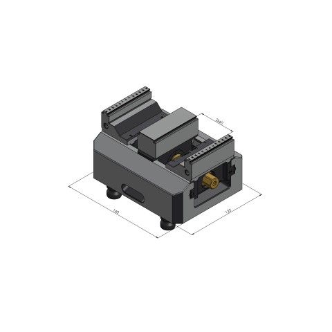 48155-TG7727: Center Jaw + Spindle Makro•Grip® 125 (Technical drawing )