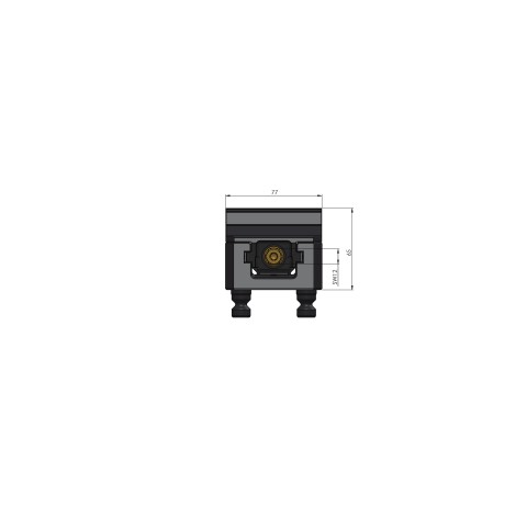 Technische Zeichnung 48160-77: Makro•Grip® 77 5-Achs-Spanner Backenbreite 77 mm Spannbereich 0 - 160 mm