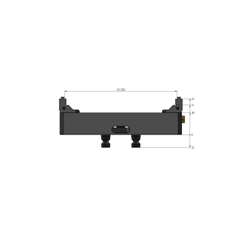 48200-77: morsa a 5 assi Makro•Grip® 77 (Disegno tecnico )